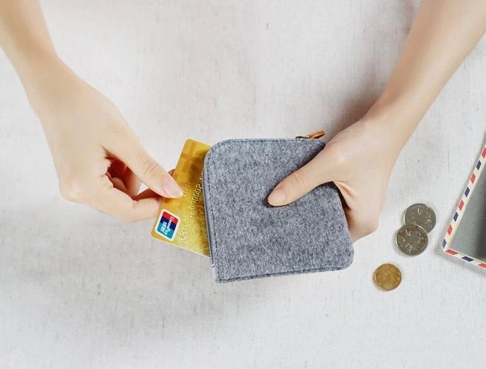 felt purse