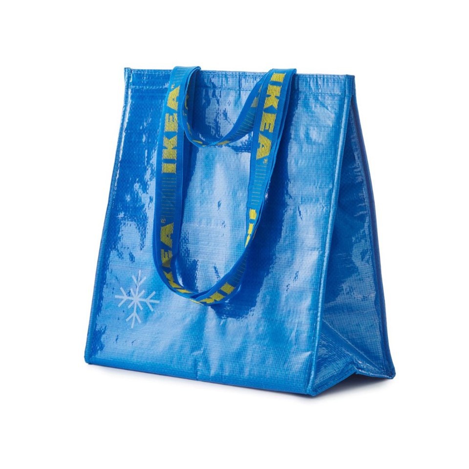 IKEA hűtőtáska FRAKTA újrafelhasználható szigetelt bevásárlótáska, személyre szabott ebédszakó